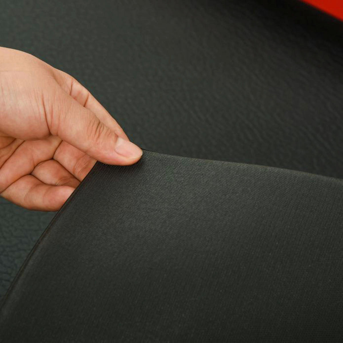 HOMCOM Fitnessmatte schwarz PVC B/H/L: ca. 90x6x180 cm Fitnessmatte - schwarz (180,00/90,00/6,00cm) - HOMCOM
