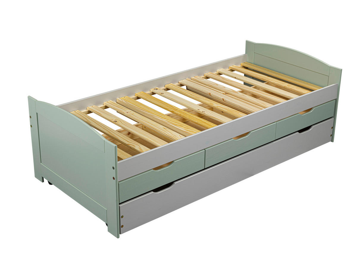 Funktionsbett Prati Bett salbei Prati Bett - salbei (205,00/98,00/63,00cm) - Inter Link