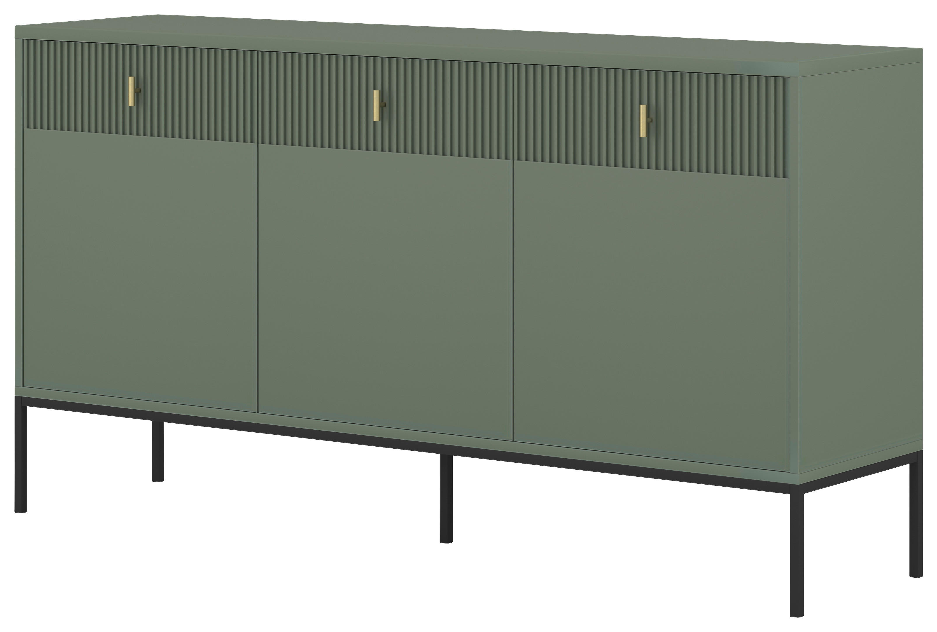 Kommode MAGGIORE grün dunkel B/H/T: ca. 154,2x82,5x39 cm MAGGIORE - grün (154,20/82,50/39,00cm) - WIPMEB