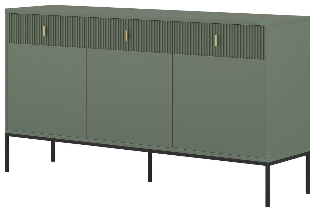Kommode MAGGIORE grün dunkel B/H/T: ca. 154,2x82,5x39 cm MAGGIORE - grün (154,20/82,50/39,00cm) - WIPMEB