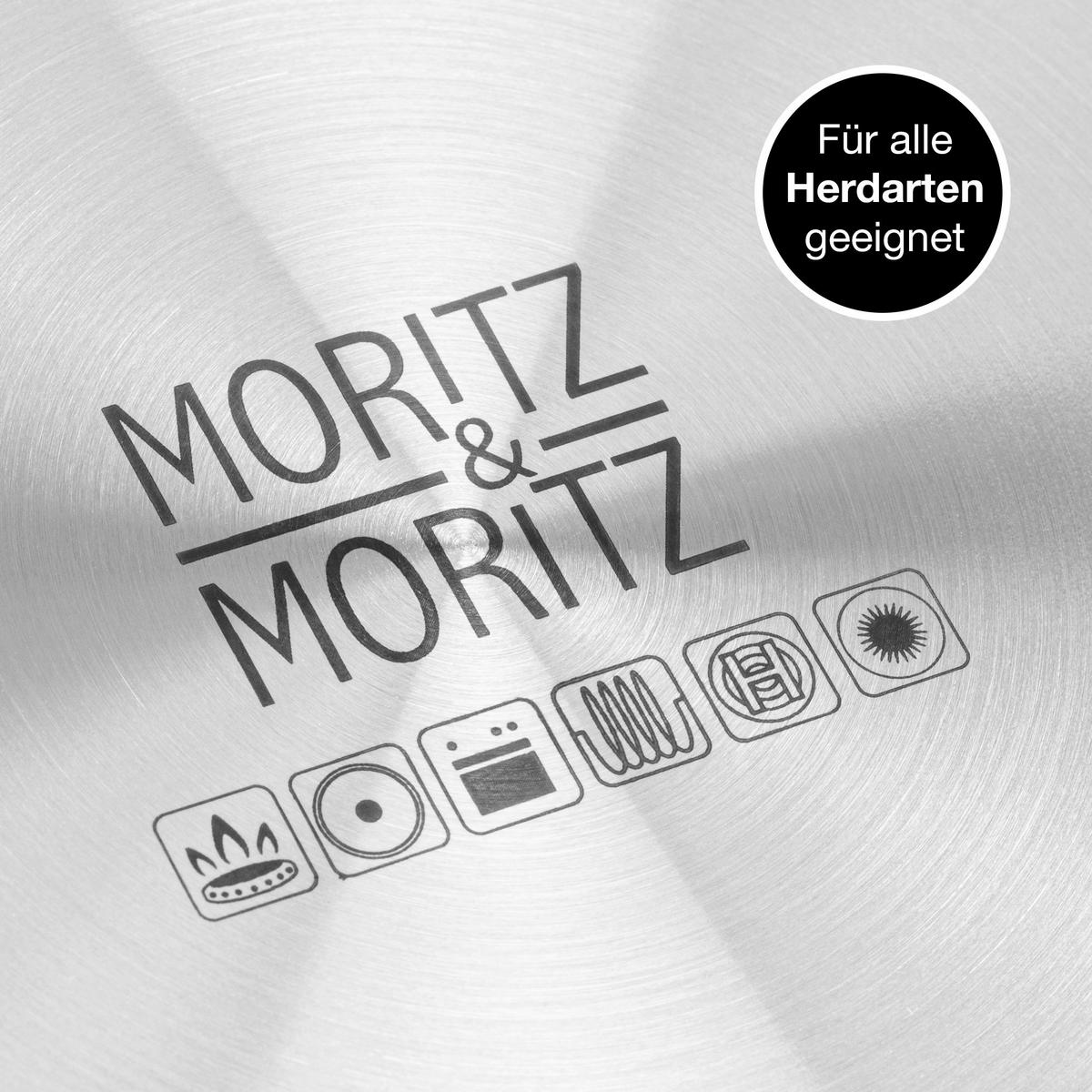 Moritz & Moritz Pfanne silber Edelstahl Pfanne 24cm - silber - Moritz & Moritz