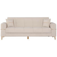 Sofa 3-2-1 Salda beige Microfaser Salda - gold/beige