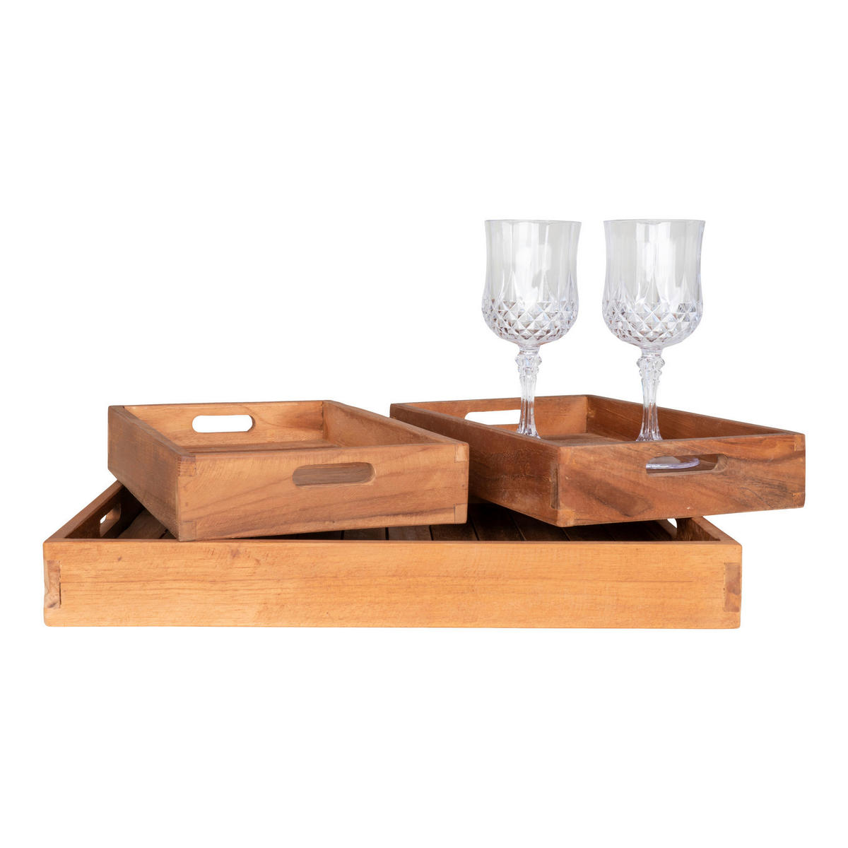 Tablett 3er Set Faro Faro - teak