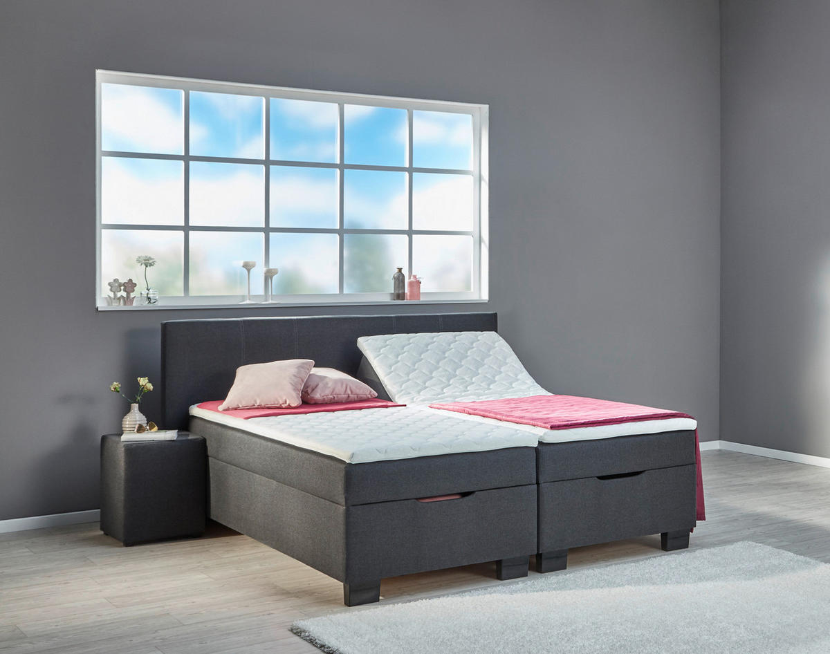 Boxbett Trevi anthrazit Liegefläche B/L: ca. 180x200 cm Trevi - anthrazit (180,00/56,00/200,00cm)