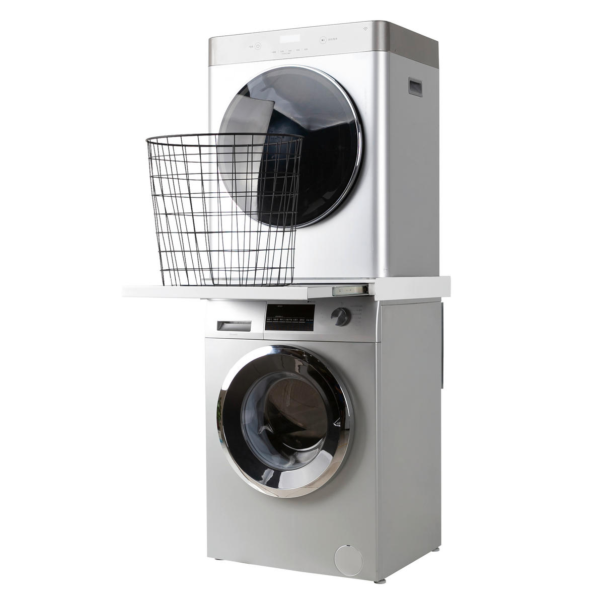 Zwischenbaurahmen für Waschmaschine weiß Metall Zwischenbaurahmen_für_Waschmaschine - weiß (59,40/60,00/6,80cm) - POCOline