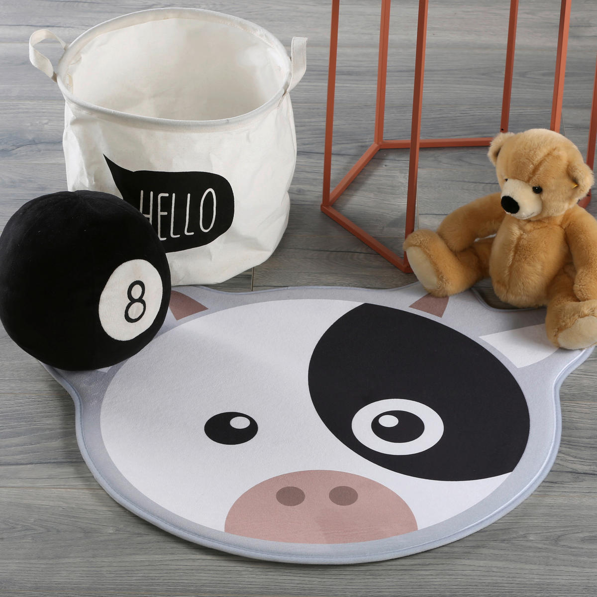 Obsession Teppich My Ibo Kids weiß B/L: ca. 76x60 cm My Ibo Kids - weiß (76,00/60,00cm) - Obsession