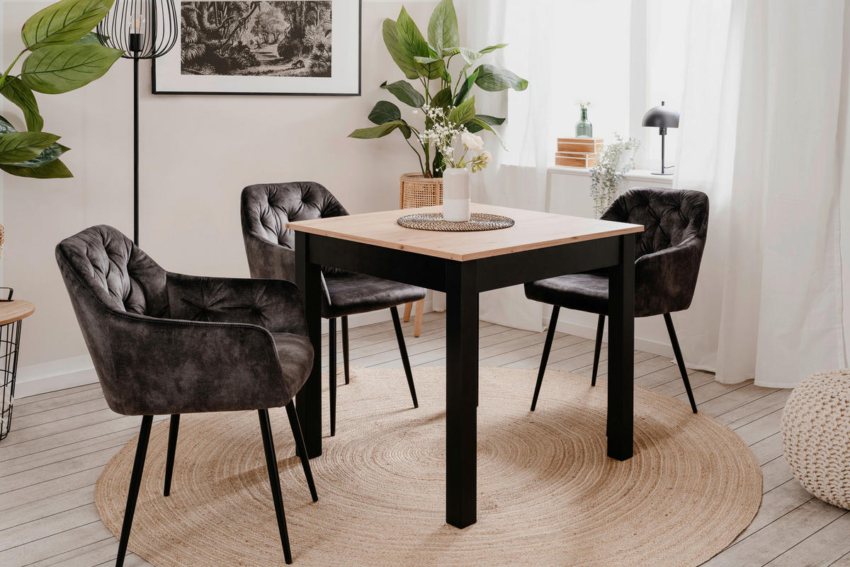 Esstisch Coburg Artisan Oak Nachbildung B/T: ca. 80x80 cm Coburg - (80,00/80,00cm)