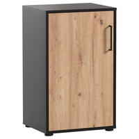 Midischrank Aino Eiche Artisan Nachbildung schwarz matt B/H/T: ca. 51x83,6x41 cm Aino - Eiche/schwarz (51,00/83,60/41,00cm) - Möbelpartner