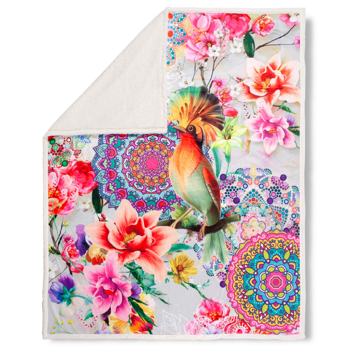 Wohndecke Bindi Polysamt Bindi - Multi (130,00/160,00cm) - HIP