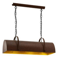 Eglo Pendelleuchte braun Metall B/H/L: ca. 28x110x105 cm E27 3 Brennstellen Deerhurst - braun (105,00/28,00/110,00cm) - Eglo