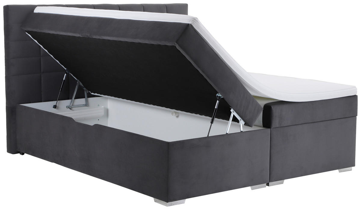 Boxbett Adria dunkelgrau Adria - dunkelgrau (187,00/121,00/211,00cm)