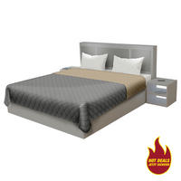 Tagesdecke Tagesdecke_Uni grau/braun - braun/grau (220,00/240,00cm)