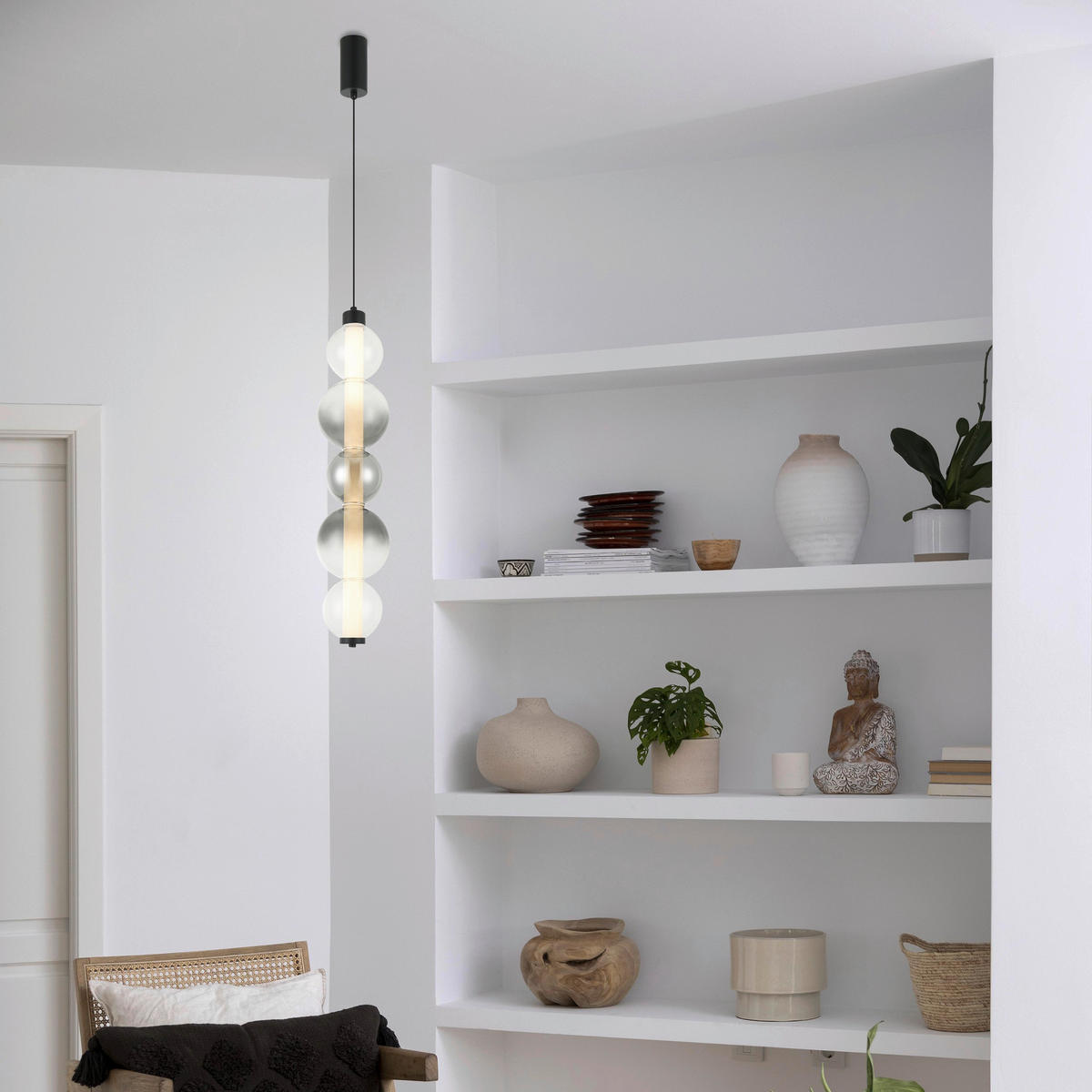 Lamkur Hängeleuchte Lummi - schwarz (15,00/120,00/15,00cm) - Lamkur