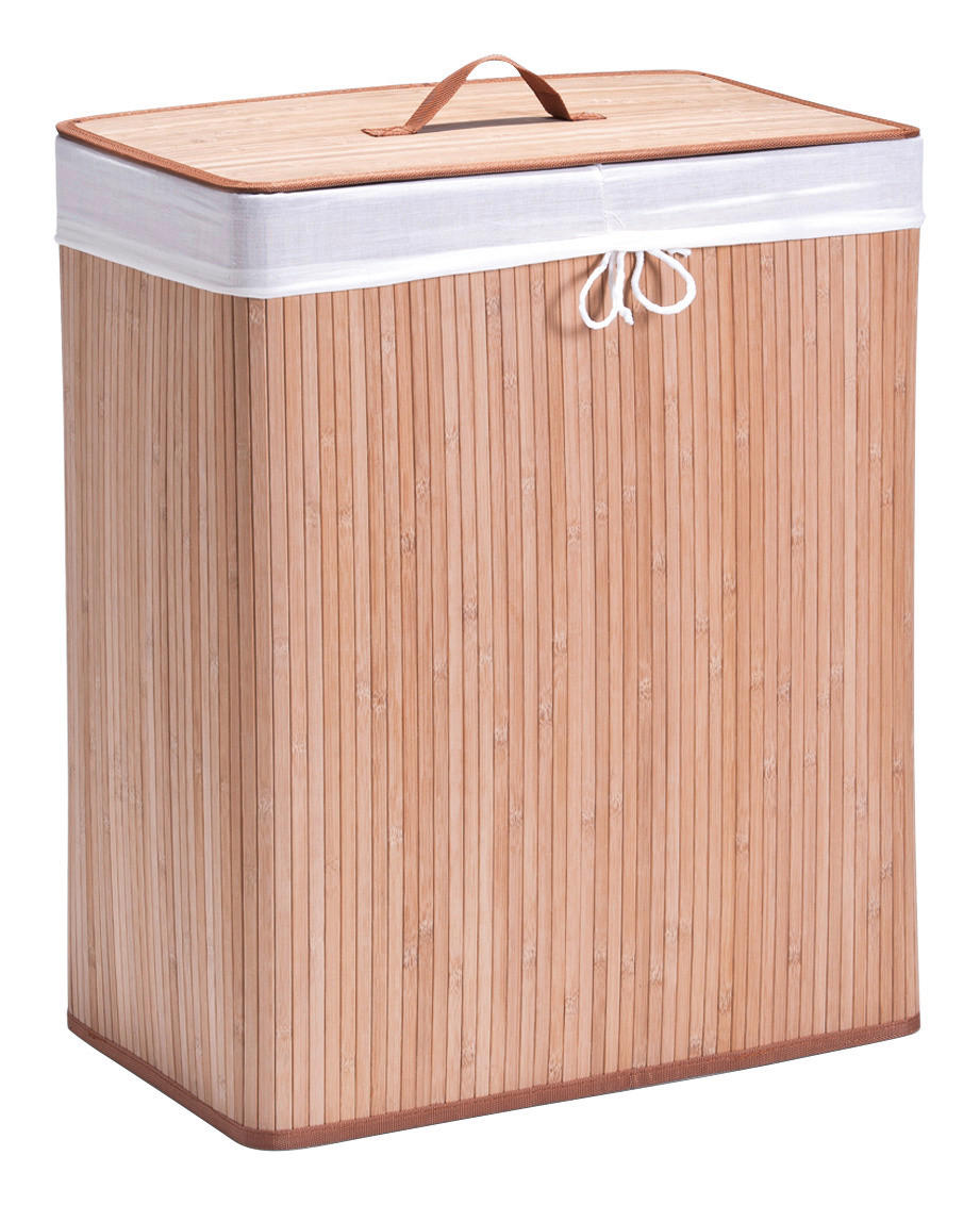 Zeller Wäschesammler 2-fach natur Bambus B/H/L: ca. 32x63x52 cm Wäschesammler_2-fach - natur (52,00/32,00/63,00cm) - Zeller