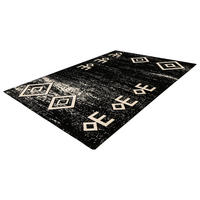 360Living Teppich Naila schwarz B/L: ca. 120x170 cm Naila - schwarz (120,00/170,00cm) - 360Living