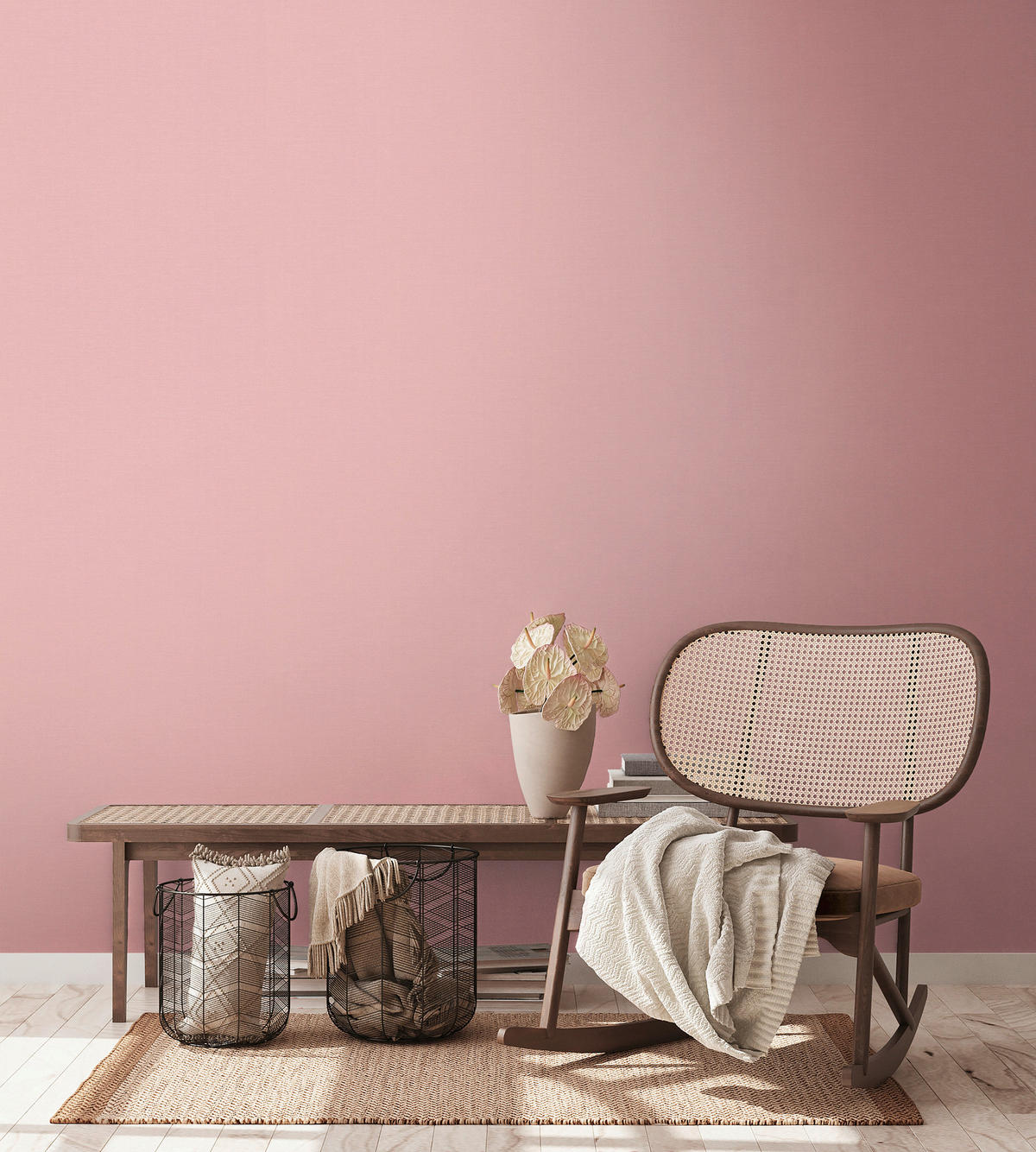 A.S.Creation Vliestapete rosa B/H/D: ca. 53x1005x8,5 cm Vliestapete - rosa (8,50/1005,00cm) - A.S.Creation