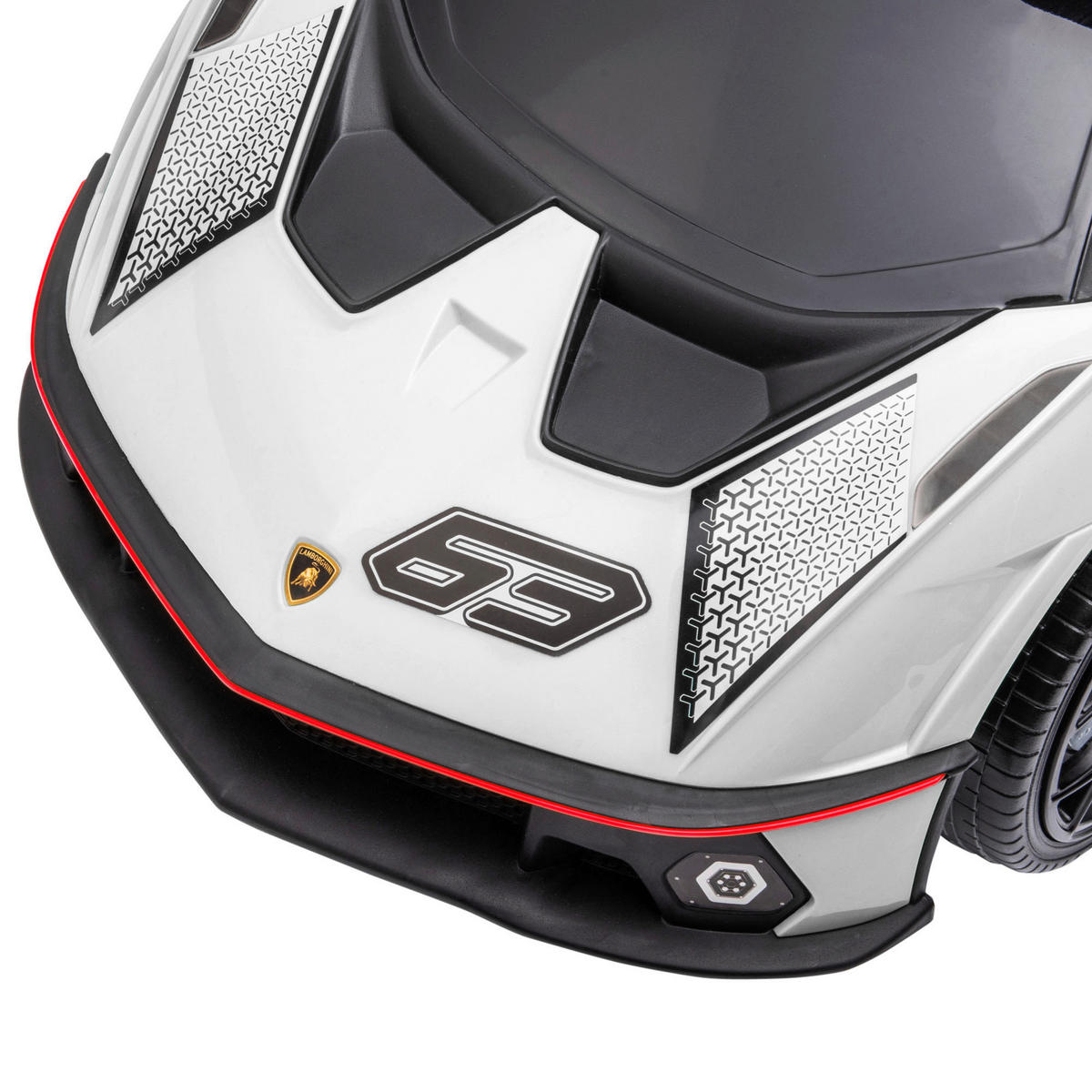 AIYAPLAY Kinder-Elektroauto schwarz B/H/L: ca. 28x38x67 cm Kinder Elektroauto - weiß/schwarz (67,00/28,00/38,00cm) - AIYAPLAY