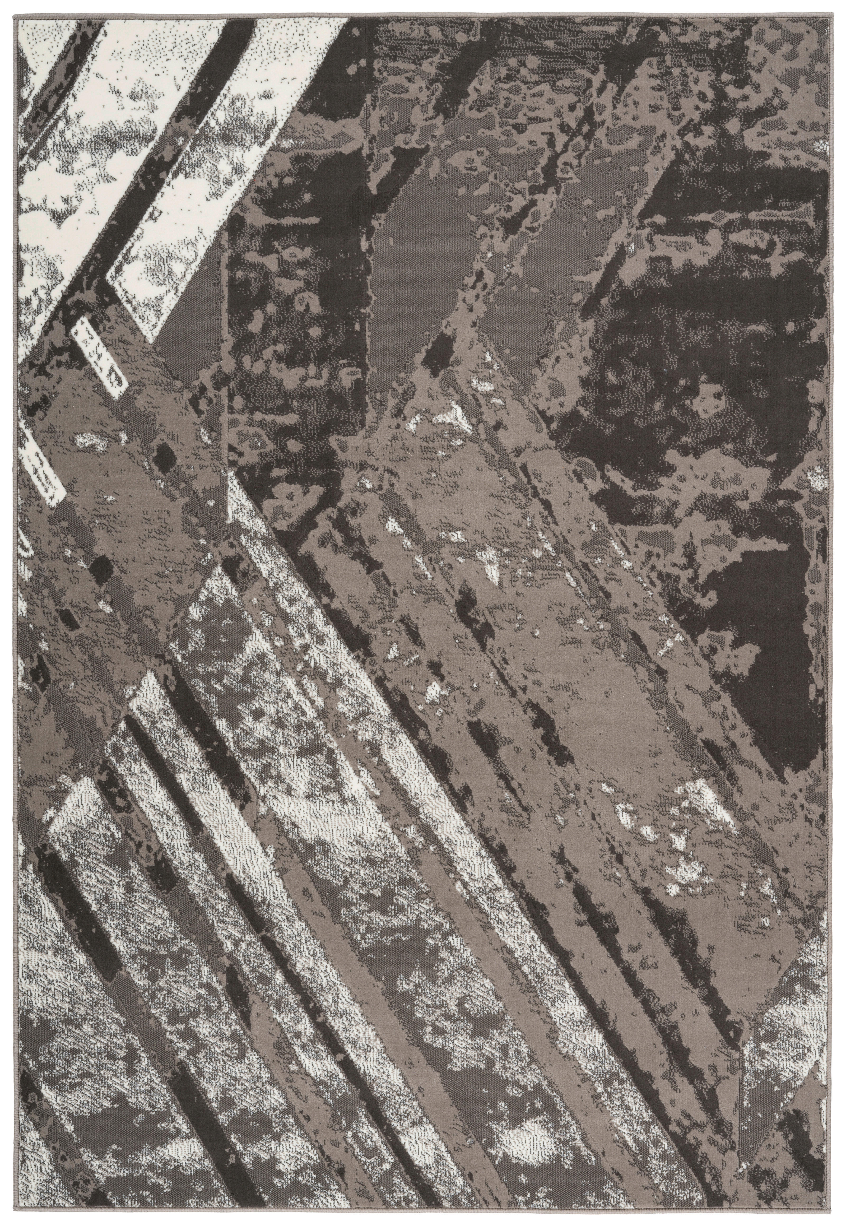 Kayoom Kurzflorteppich Esperanto 425 creme B/L: ca. 80x150 cm Esperanto 425 - creme/grau (80,00/150,00cm) - Kayoom
