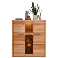 Highboard Nature One buche Nachbildung buche B/H/T: ca. 127x137x40 cm Nature One - buche (127,00/137,00/40,00cm)