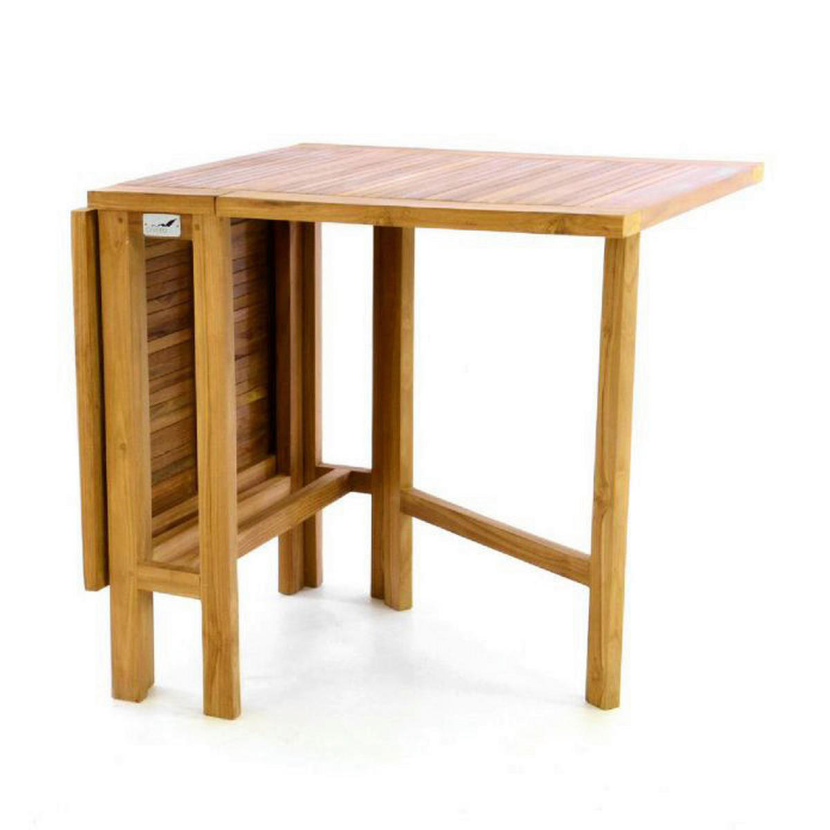 VCM Balkontisch braun Teakholz B/H/L: ca. 65x75x130 cm Balkontisch - braun (130,00/65,00/75,00cm) - VCM