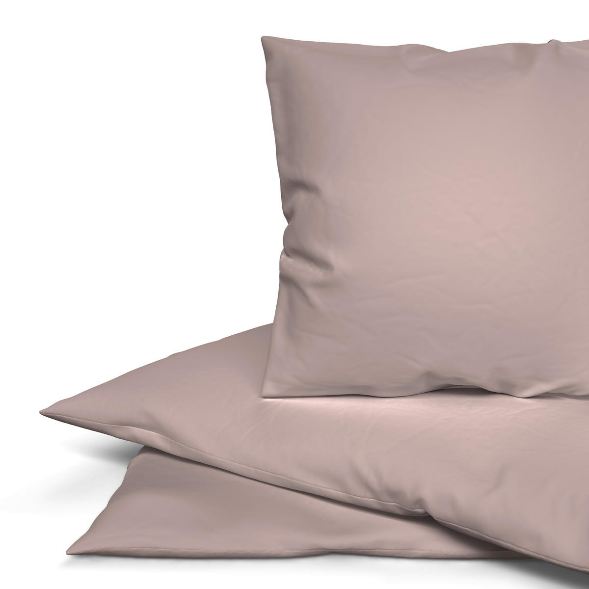 Baumwoll Bettwäsche Renforce rosé Baumwolle B/L: ca. 135x200 cm Bettwäsche_Renforce Uni 135x200cm - rosé (135,00/200,00cm)
