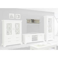 Wandboard  weiß Pinie Nachbildung B/H/T: ca. 121x33,5x23,6 cm Kashmir_Wandpaneel KSMB01-D43 - weiß (121,00/33,50/23,60cm)