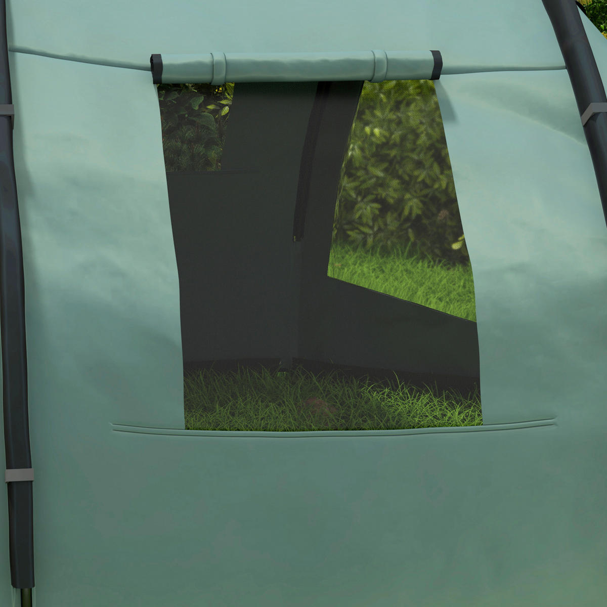 Outsunny Campingzelt B/H/L: ca. 264x172x475 cm Campingzelt - grün (475,00/264,00/172,00cm) - Outsunny