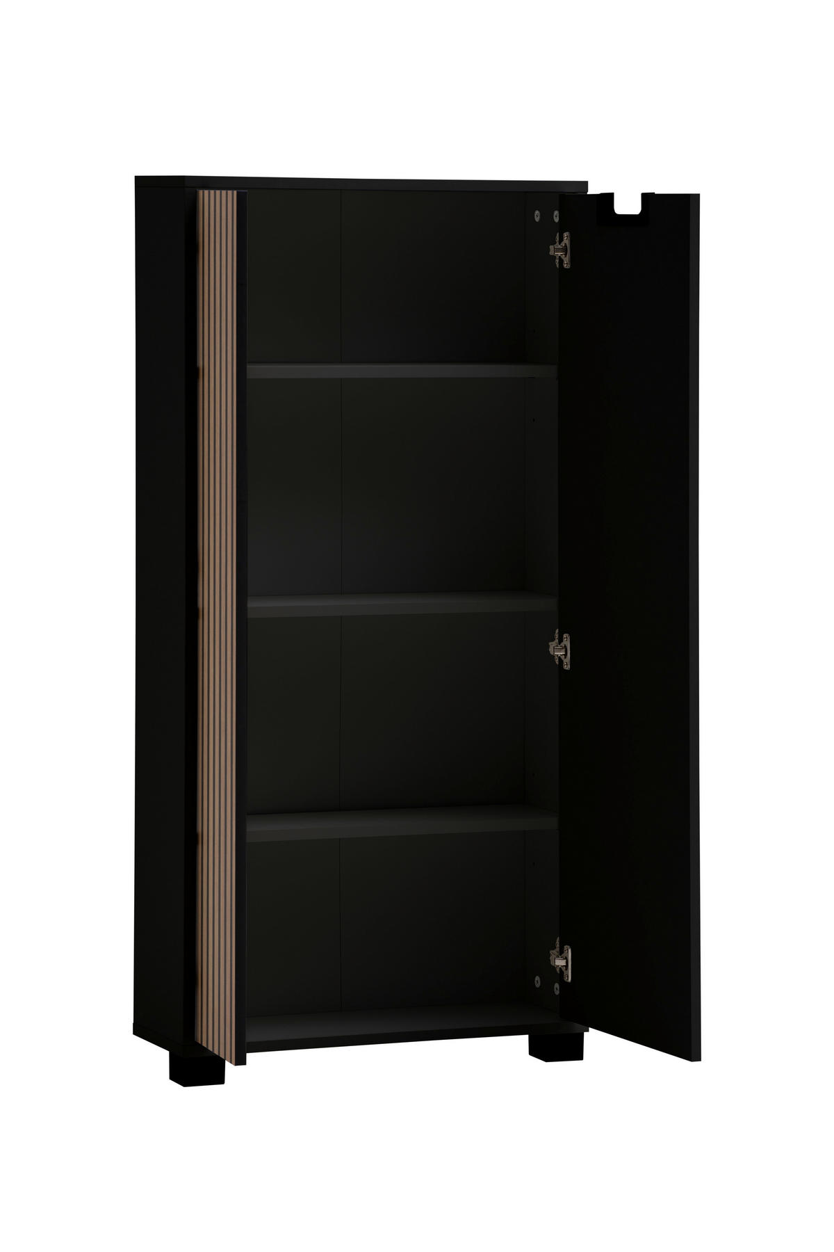 Highboard Ryker schwarz matt B/H/T: ca. 59,8x124x19,55 cm Ryker - schwarz (59,80/124,00/19,55cm) - Möbelpartner