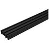 Gardinenschiene smart schwarz Metall L: ca. 160 cm 1.0 Läufe smart - schwarz (160,00cm) - ondeco