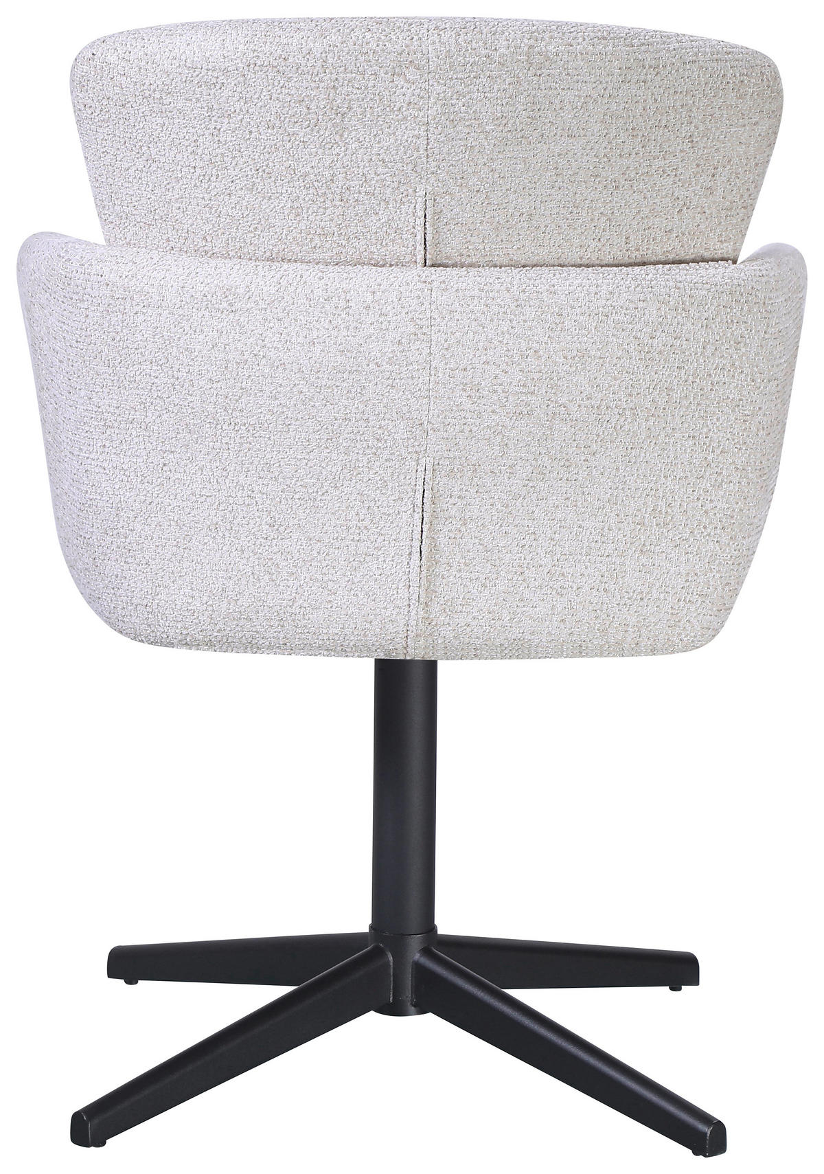 Armlehnstuhl Dana beige schwarz Webstoff Metall Dana - beige/schwarz
