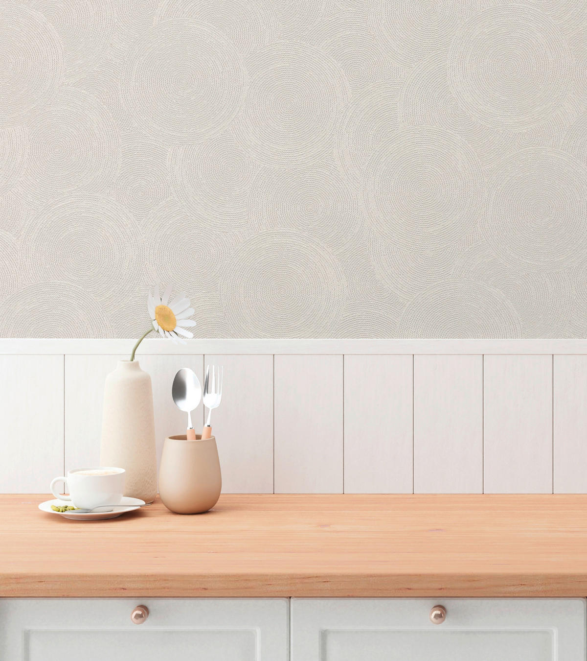 A.S.Création Vliestapete weiß creme B/H/D: ca. 53x1005x8,8 cm Vliestapete - weiß/creme (8,80/1005,00cm) - A.S.Creation