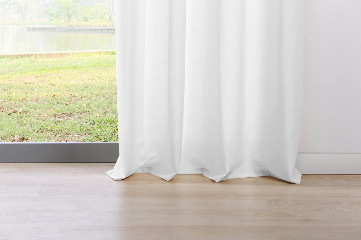 Ösenvorhang 2er Pack Mood weiß B/L: ca. 135x245 cm Mood - weiß (135,00/245,00cm)