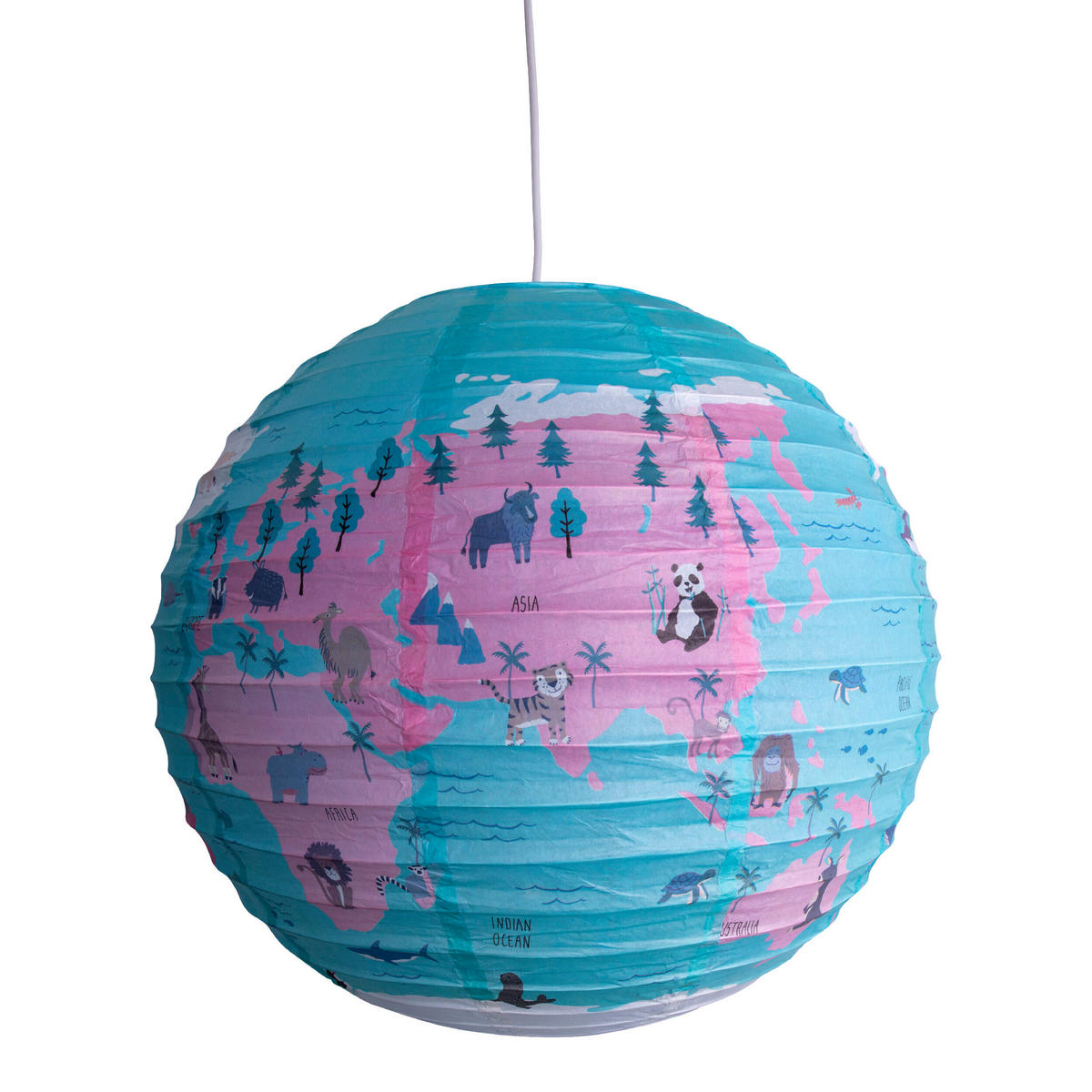 Näve Leuchten Lampenschirm 4135701 multicolor Metall Papier B/H/T: ca. 50x50x50 cm 1 Brennstellen Ballon - multicolor (50,00/50,00/50,00cm) - Näve Leuchten