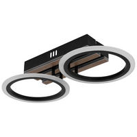 GLOBO Deckenventilator Deckenleuchte-Blevins - schwarz (51,00/27,00/12,00cm) - GLOBO