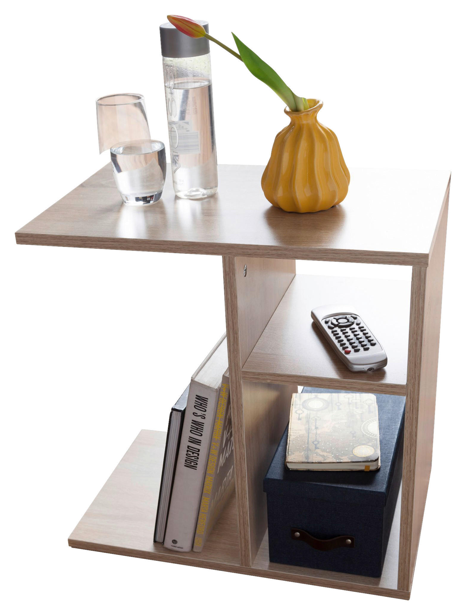 Beistelltisch Spanplatte B/H/T: ca. 50x50x30 cm Beistelltisch - (50,00/50,00/30,00cm) - Wohnling