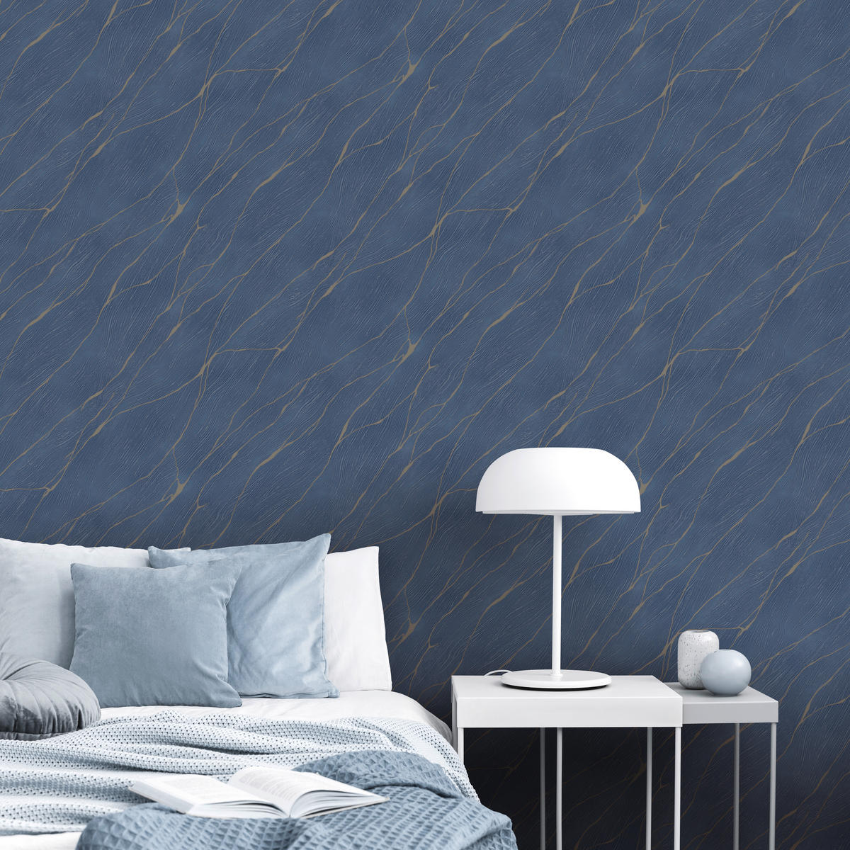 Erismann Vliestapete Marmoroptik blau B/L: ca. 53x1005 cm Vliestapete_10440-08 - blau (53,00/1005,00cm) - Erismann