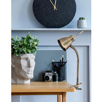 GLOBO Klemmleuchte altmessing Metall B/H/T: ca. 24x37,5x24 cm 1 Brennstellen NUOVA - altmessing (24,00/37,50/24,00cm) - GLOBO