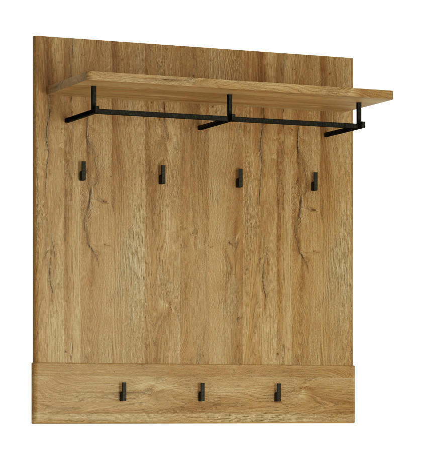 Garderobenpaneel Cortina Eiche Grand-Son Nachbildung B/H/T: ca. 94x101x33 cm Cortina - Eiche (94,00/101,00/33,00cm)