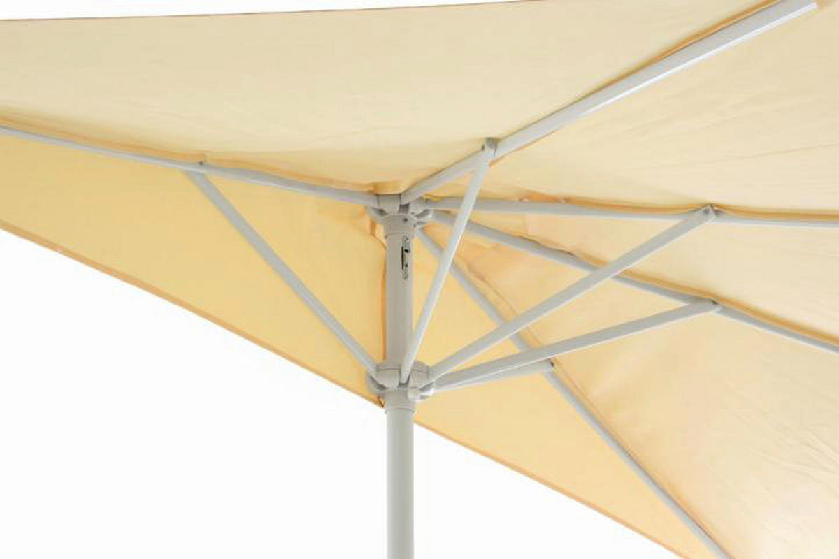 VCM Sonnenschirm Balkon beige Stahlrohr B/H/L: ca. 140x235x270 cm Balkon - beige (270,00/140,00/235,00cm) - VCM