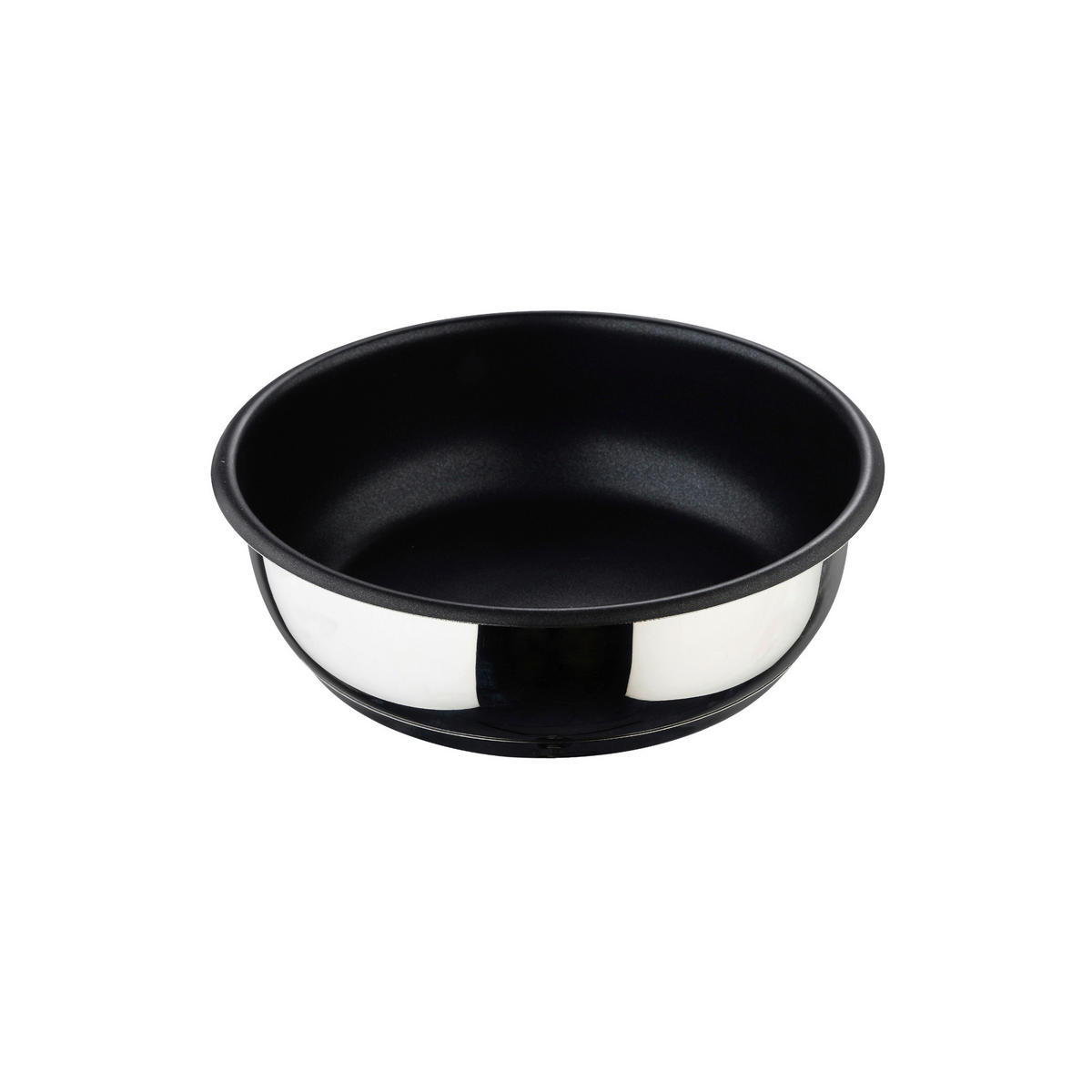 BERGNER Pfannenset Click&Cook schwarz Edelstahl Click&Cook - schwarz/silber - BERGNER