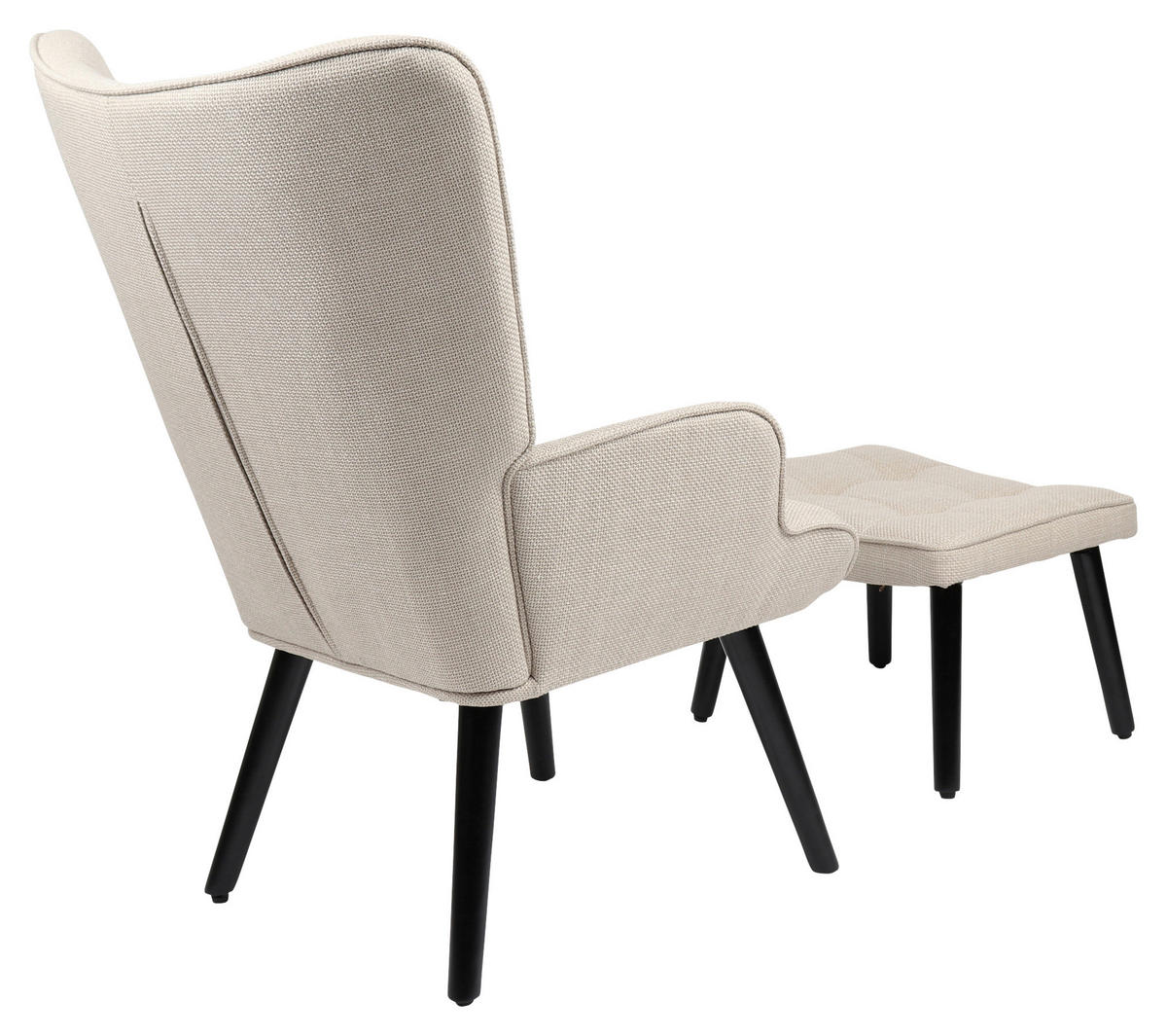 Sessel Paros beige Webstoff B/H/T: ca. 68x97x75 cm Paros - beige (68,00/97,00/75,00cm) - Hela
