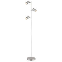 GLOBO Spot nickel matt Metall B/H/T: ca. 23x154x25 cm GU10 3 Brennstellen ROBBY - nickel matt (23,00/154,00/25,00cm) - GLOBO
