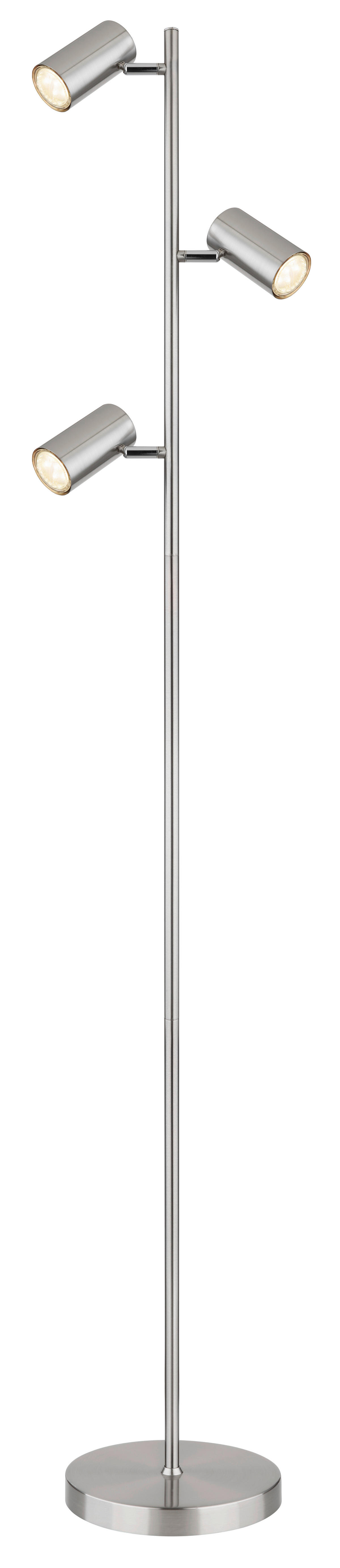 GLOBO Spot nickel matt Metall B/H/T: ca. 23x154x25 cm GU10 3 Brennstellen ROBBY - nickel matt (23,00/154,00/25,00cm) - GLOBO