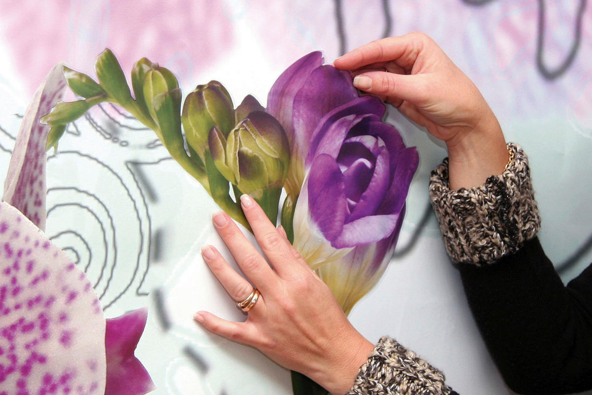 Komar Wandtattoo Fiore Blumen Fiore B/L: ca. 50x70 cm Fiore - (50,00/70,00cm) - Komar