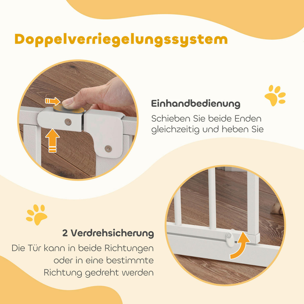 PawHut Schutzgitter weiß Kunststoff B/H/L: ca. 3x76x115 cm Schutzgitter - weiß (115,00/3,00/76,00cm) - PawHut