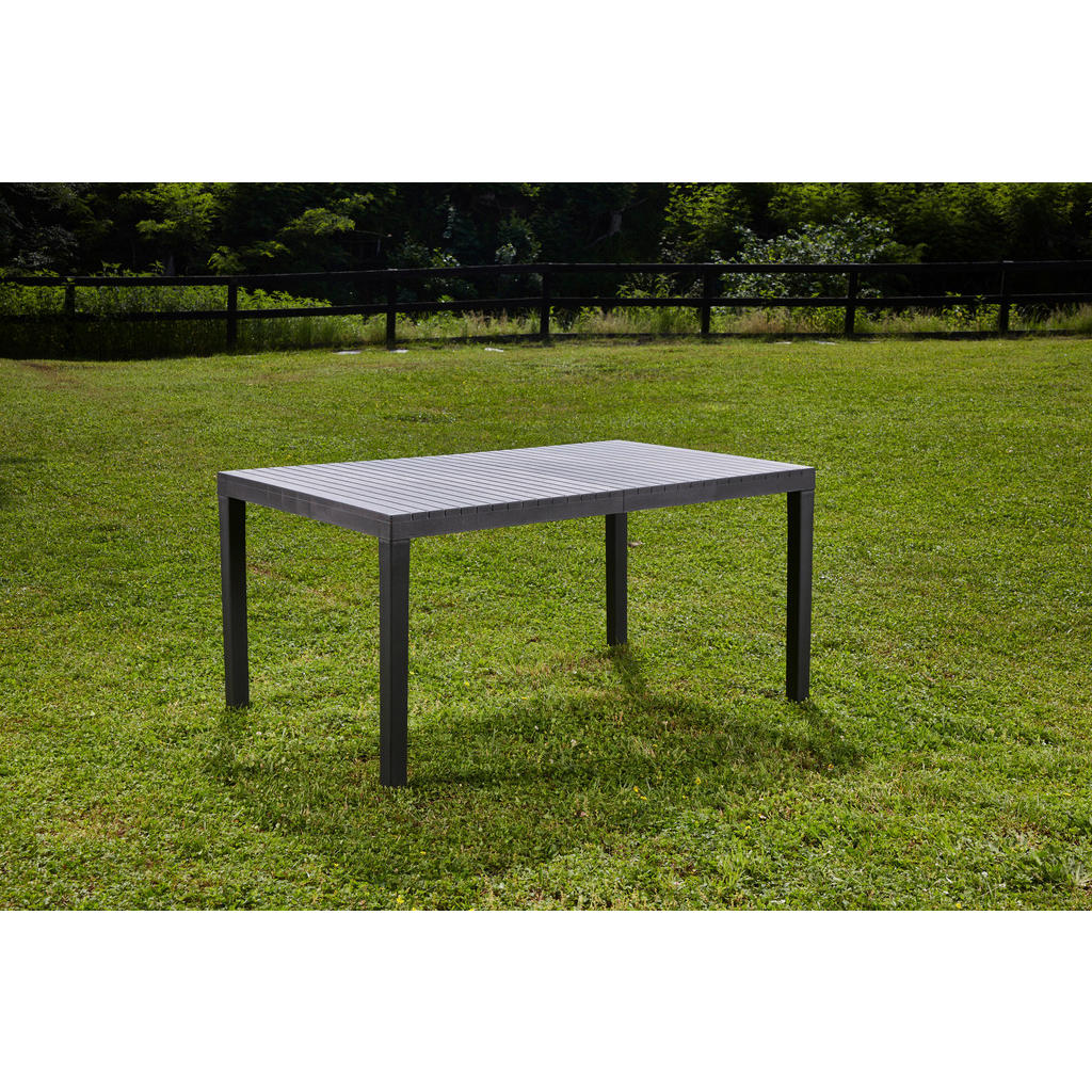 Thumbnail - ProGarden Kunststofftisch Palau anthrazit Polypropylen B/H/L: ca. 90x72x150 cm