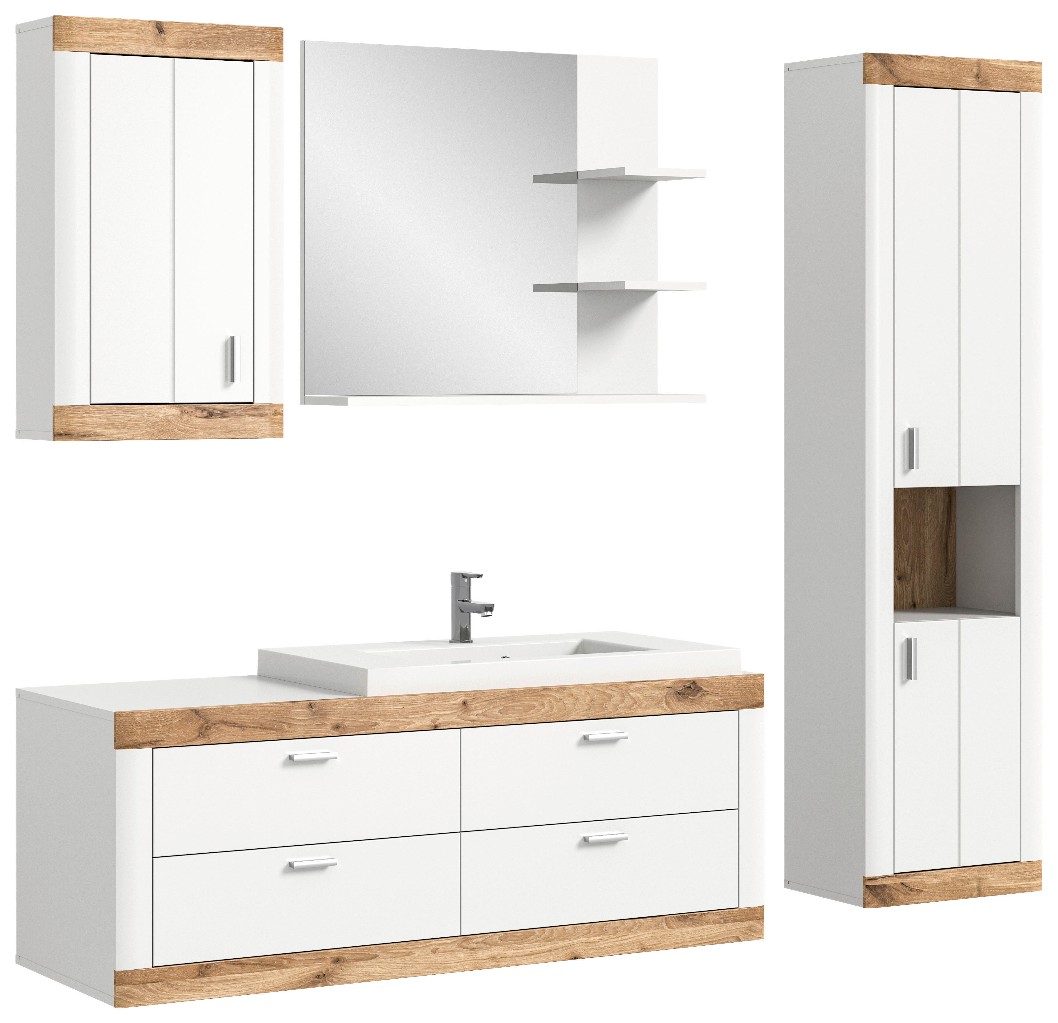 Badezimmer-Set LAREDO B/H/T: ca. 192x172x48 cm LAREDO - (192,00/172,00/48,00cm) - xonox.home