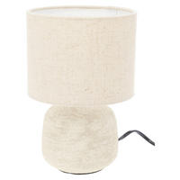 Tischlampe braun Keramik E14 1 Brennstellen Tischlampe - braun
