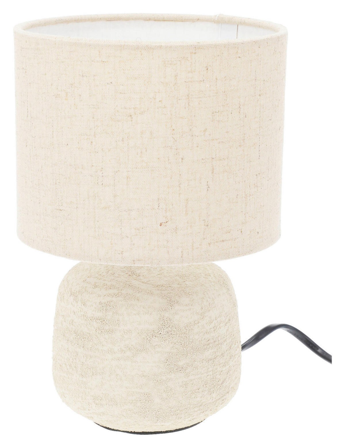 Tischlampe braun Keramik E14 1 Brennstellen Tischlampe - braun