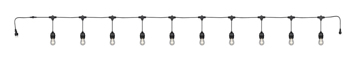 Solarlichterkette mattschwarz B: ca. 65 cm Chain - mattschwarz (65,00cm) - Reality